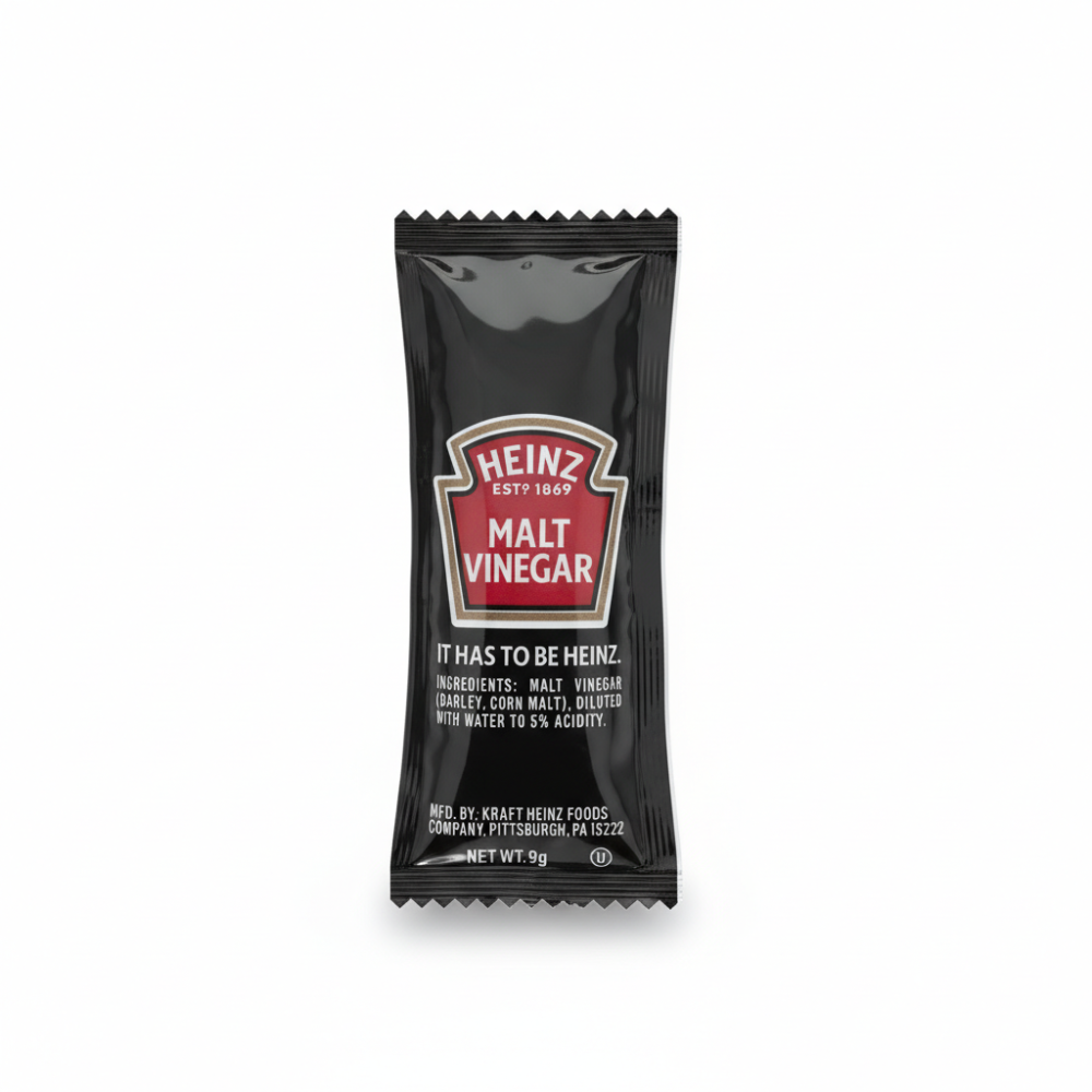 Vinegar Malt Individual Hosher 9 Gr 200 Ct