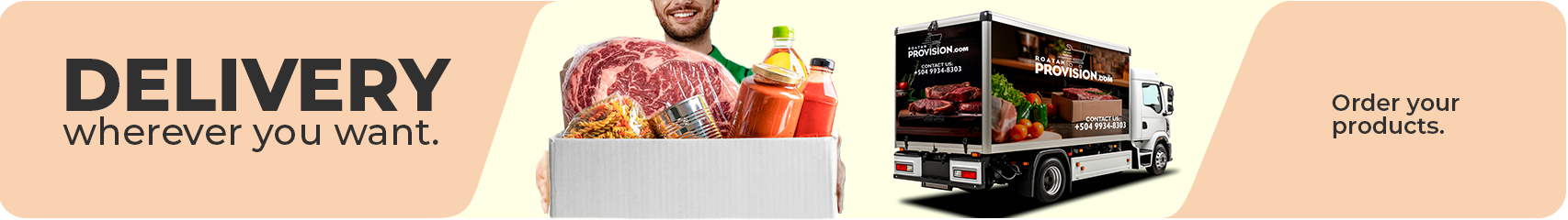 Roatan Provision Delivery and Shipping Information Delivery service for premium meats, seafood, groceries, wine and liquor in Roatan and Bay Islands